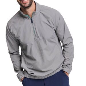 Southern Tide Performance Pullover Shoreline Frost Grey Long Sleeve Men’s Medium